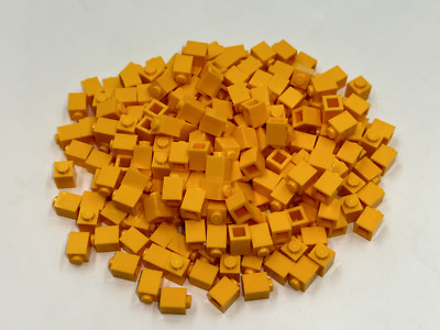 LEGO Pack of 100x New Bright Light Orange Brick 1 x 1  BULK BRICKS