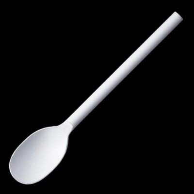 KOBO AIZAWA Circle Brass Tableware YEN Tea Spoon Matte Finish White 1481-W5