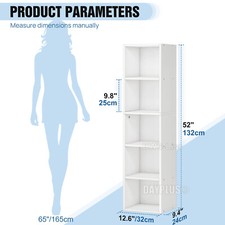 NEW Tall Wide Wooden 2/3/4/5 Cube Bookcase Shelving Display Storage Unit Cabinet