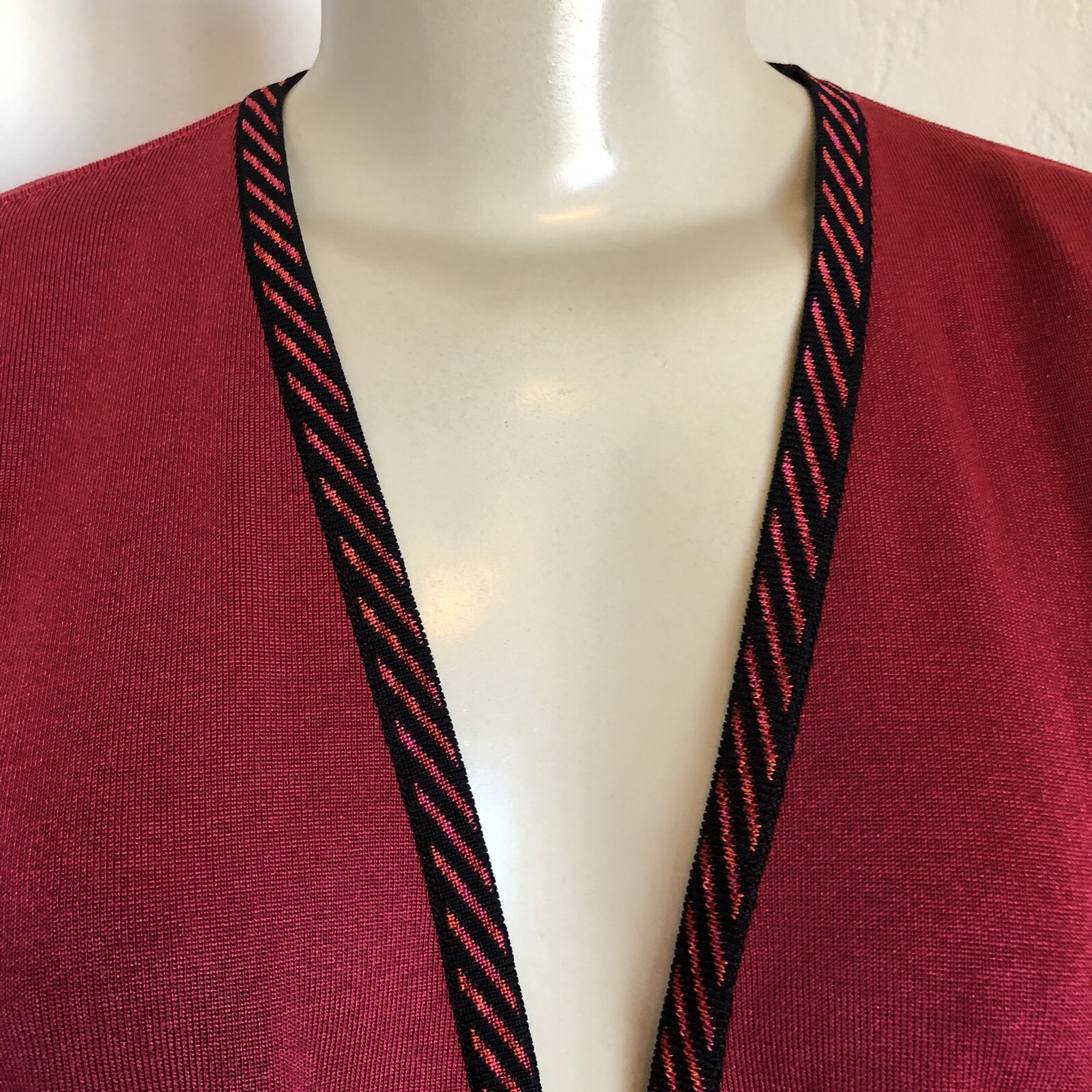 Exclusively MISOOK PL Long Open Jacket Cranberry … - image 4