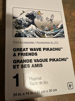 Pokémon TCG: Great Wave Pikachu & Friends Playmat - Brand New