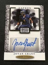 2021 SAGE Premier Draft JOVAN GRANT RC Autograph Black #31