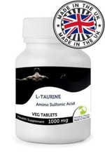 L-Taurine 1000mg Veg Tablets Nutrition Amino