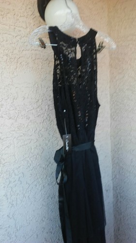 AUTHENTIC ' CANDALITE " WOMEN'S BLACK SEQUENCE LAYER DRESS SIZE XL - Picture 6 of 7