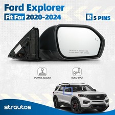 Side Mirror For 2020-2024 Ford Explorer Power Adjust Wbsd 5 Pin Right Passenger
