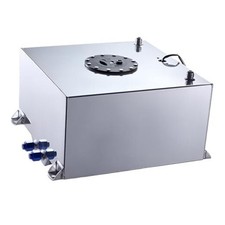 Fuel Cell Gas Tank Aluminum with Level Sender Street Drift 10 Gallon Silver