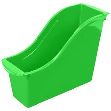 Interlocking Book Bin, Small, 11-3/4 x 4-1/2 x 8-1/2 Inches, Green