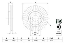 Disque de frein Citroen C-CROSSER