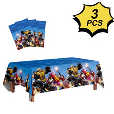 Transformers Tablecloths Optimus Table Cover Transformers Party Decoration 