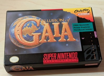 Illusion Of Gaia - Super Nintendo (SNES) NTSC, komplett mit Handbuch und Karte sehr guter Zustand