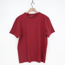 American Giant Premium Slub Crew Tee Shirt Mens Large Red Pre Washed & Shrunk