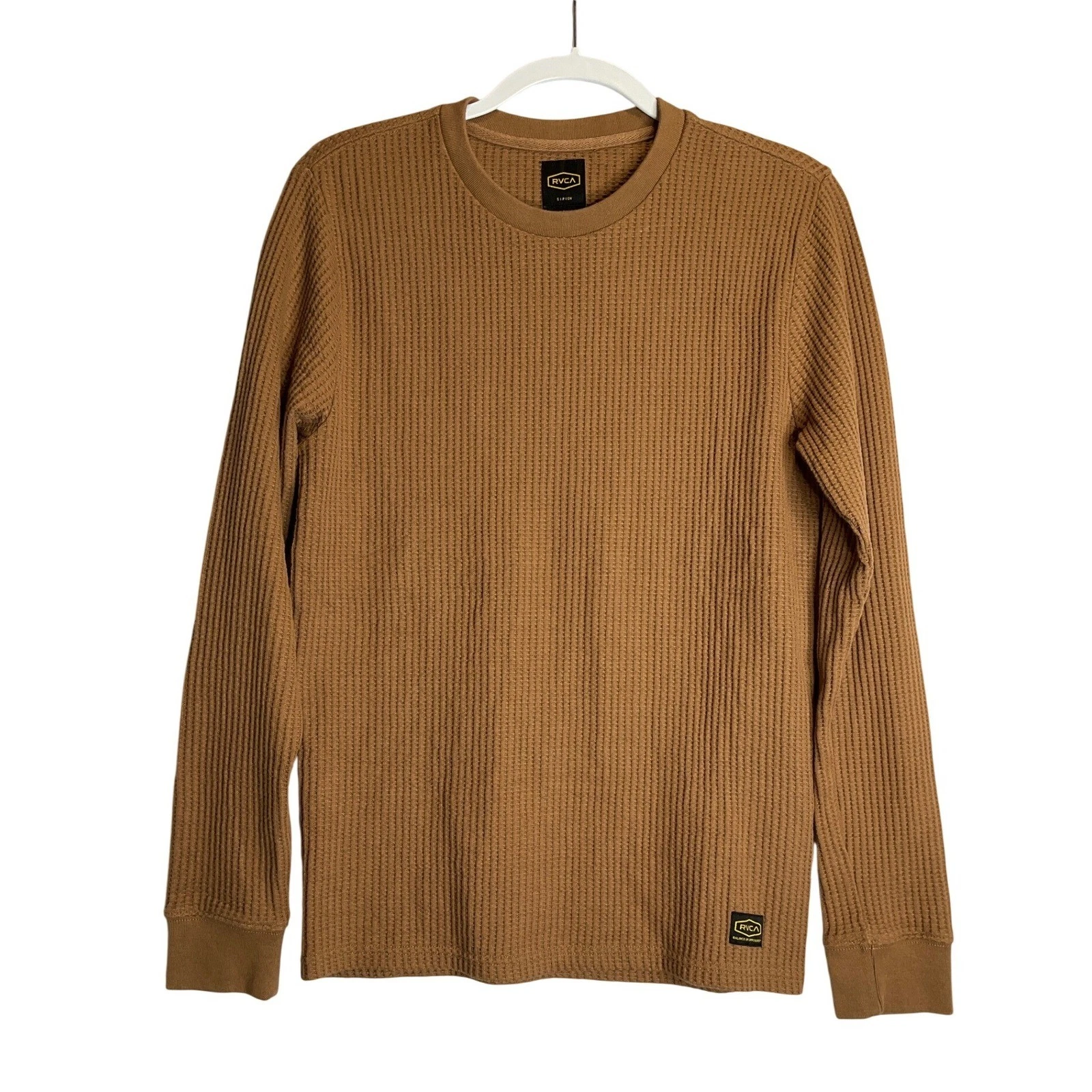 RVCA Day Shift Pullover Thermal Waffle Knit Long Sleeve Shirt Brown Outdoor S
Opens in a new window