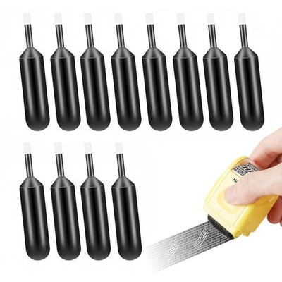 12 Stück Identitätsdiebstahl Schutz Roller Stempel Tinte Set, ID Sicherheit Diebstahl... 