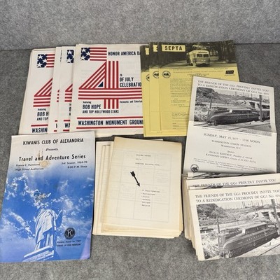 Konvolut Eisenbahn Ausflugsflieger 60er-70er Jahre Railroadiana Reise Ephemera  