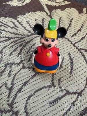 Kidco Spin-A-Bouts Mickey Mouse Spinning Action Toy Vintage 1979 Walt Disney Top