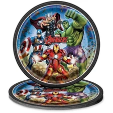 Unique Avengers Round Paper Dinner Plates - 9", 8 Pcs