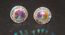 STARLIGHT PERFORMANCE RHINESTONE PERFORMANCE EARRINGS--15MM--AB CLEAR-- 10M