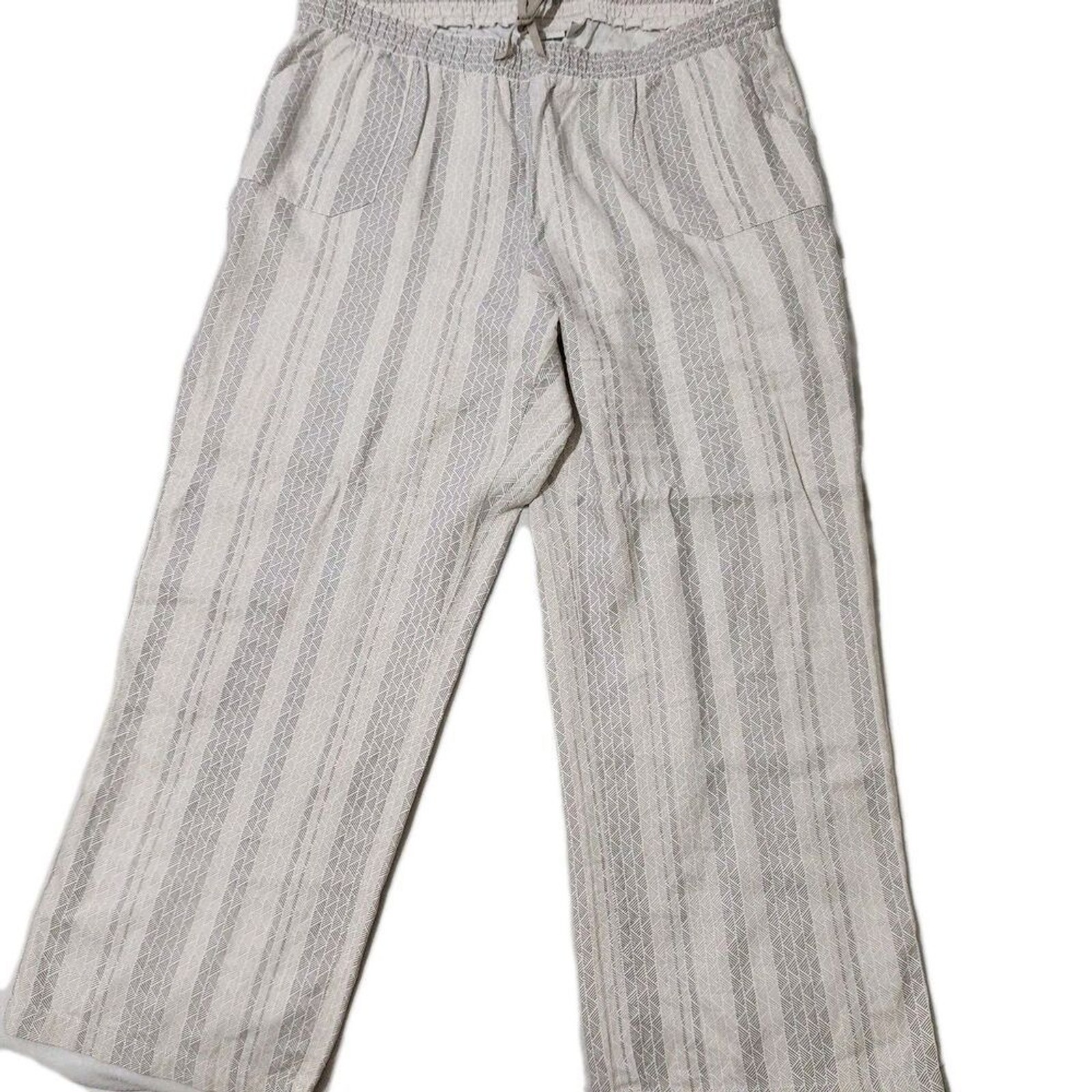 C est 1946 Linen Blend Pull On Pants Plus Size 22-24 With Pockets.   New