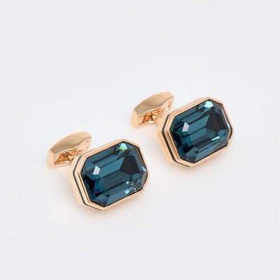 Tateossian CL8134 Roségold Montana Swarovski Achteckige Manschettenknöpfe