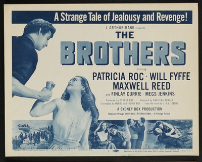BROTHERS  LOBBY CARD 1948 PATRICIA ROC WILL FYFFE TITLE
