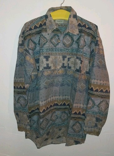 Vintage Hemd Herren Oberteil Business Hemd Freizeit Hemd Gr. M