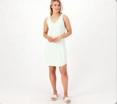 Candace Cameron Bure Regular Sunkissed V-Neck Dress XS Pistachio A593136 NEW