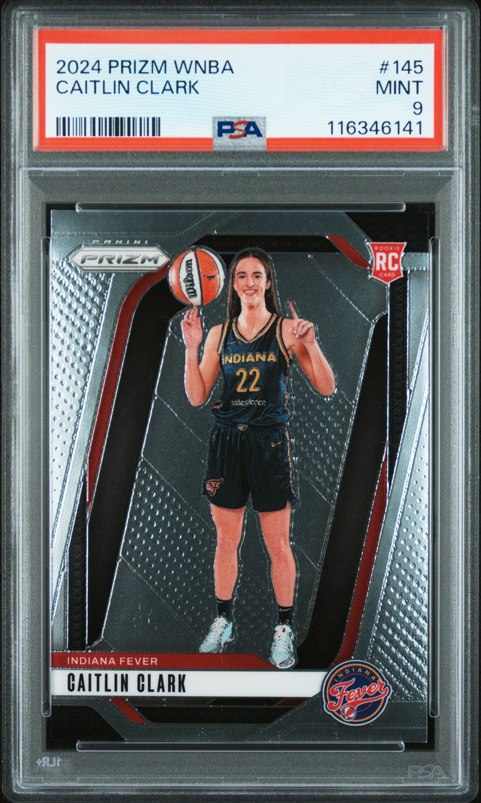 2024 PANINI PRIZM WNBA #145 CAITLIN CLARK PSA 9