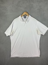 Peter Millar Polo Shirt Mens XL White Crown Crafted Stretch Golf Casual Soft Men