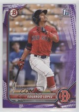 2022 Bowman Prospects Purple Pattern Border 21/199 Eduardo Lopez #BP-134 fm0