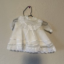 Vestido Blanco De Nino Dios Peque o White Dress For Small Baby Jesus, NWOT NUEVO
