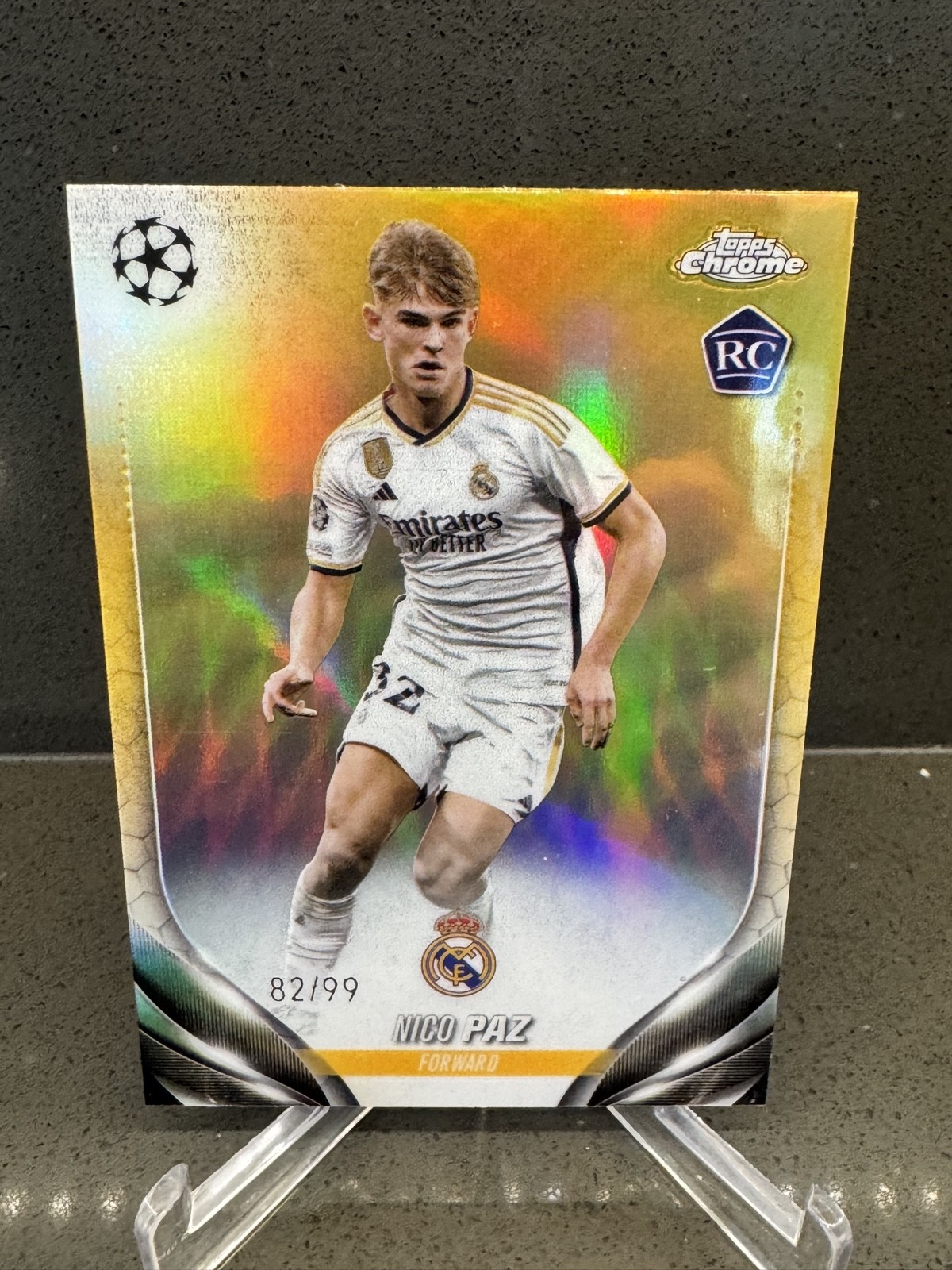 2023-24 Topps Chrome UEFA Club Competitions - Nico Paz Color Match Refractor /99