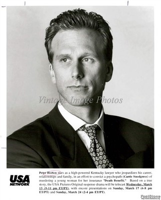 1996 Usa Network Peter Horton Carrie Snodgress Death Benefit Vintage Photo 8x10