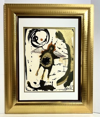 1967 Salvador Dali Original Biblia Sacra  Genesis  Signed Framed COA