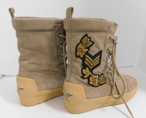 Ash Military Nolan Suede Leather Tan Lace Up Ankle Boots Women's 37 - Picture 3 of 5
