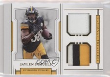 2018 National Treasures Rookie Dual Materials Gold 16/49 Jaylen Samuels 7m3