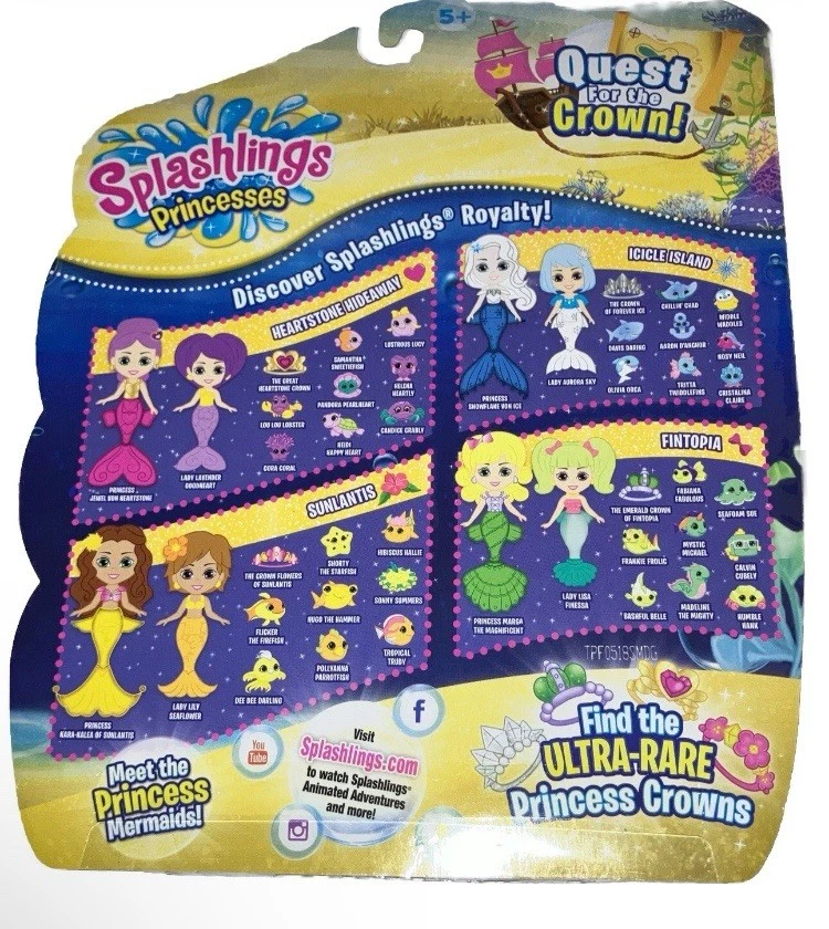 Splashlings Princesas FINTOPIA Sirena 2 PACK REGALO NAVIDAD SET SELLADO DE FÁBRICA Foto 3 de 3