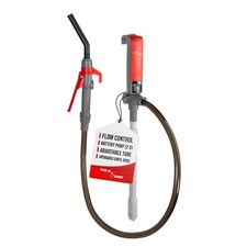 TERA PUMP Battery Operated Fuel Transfer Pump - Telescopic Intake 2.6 GPM L...