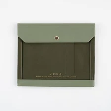 NEW Almost day notebook AILERON Document case (olive) Notebook  from JAPAN