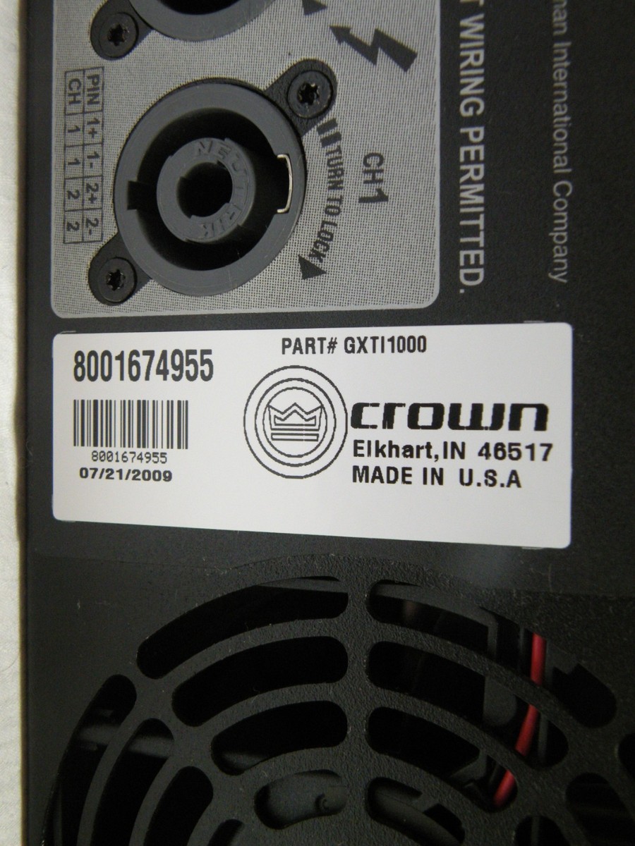 Crown Xti-1000 Amplifier for sale online | eBay