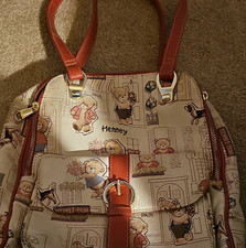 Henney Bear Womens Shoulder Bag Bear Print Ad...
