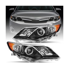 TUSDAR Projector Headlight Assembly Fit for 12-14 Toyota Camry L/Le/Xle/Hybri...