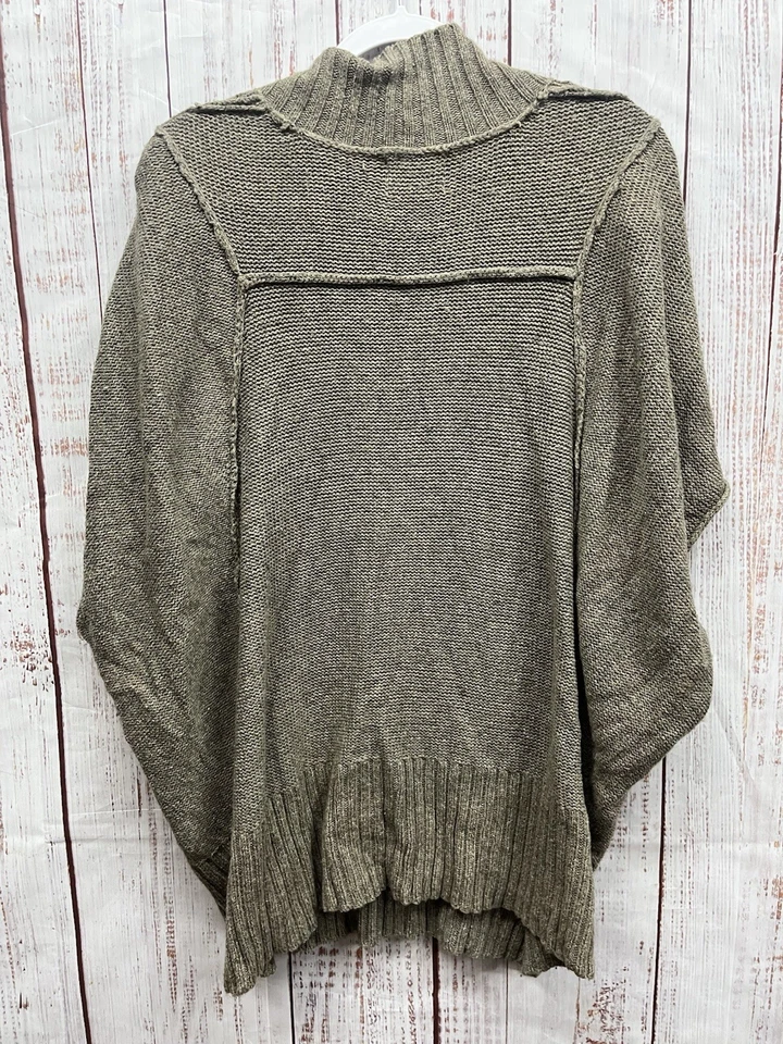 Kenji 手工针织毛衣女式 S 码灰色羊毛棉质无袖针织套衫 — 第 2/4 张图片