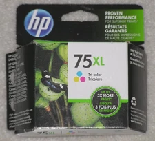 2017 Genuine OEM HP 75XL Tri-Color High Yield Ink Cartridge CB338WN Sealed