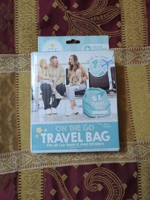 On the Go Travel Bag Fits all Car Seats & Most Strollers Turquoise Gate Check