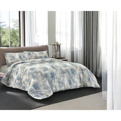 Bettbezug Baumwolle Schlafzeit eisgrau, Made in Italy, abstrakt