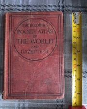 Vintage Bartholomews Pocket Atlas Of The World And Gazetteer