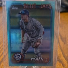 Topps 2024 Pro Debut PD-35 Aqua Foil /75 Tucker Toman Rookie Dunedin Blue Jays