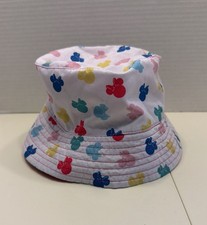 Disney Minnie Mouse Bucket Hat For Kids White And Colorful Minnie Sun Protection