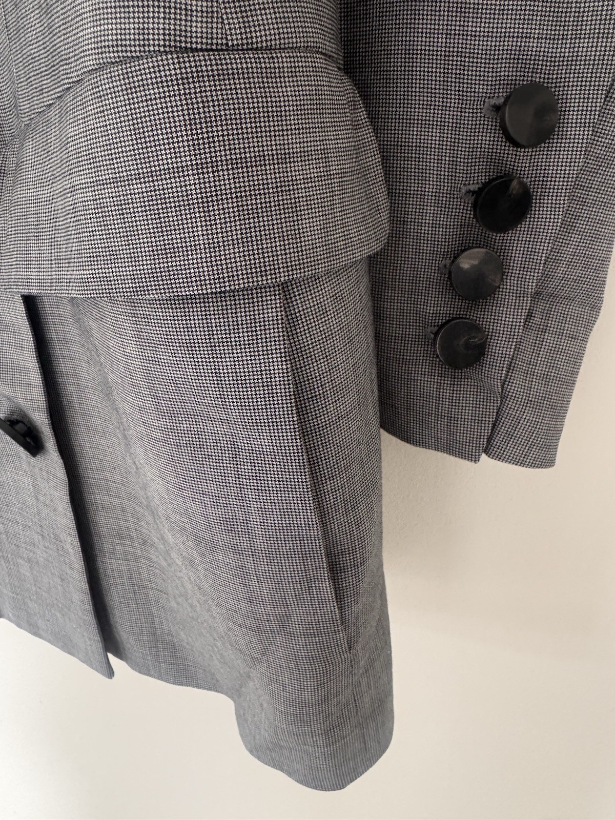 Topshop Women's ‘Unique’ Catwalk Oversized Grey Dogtooth Small image 10