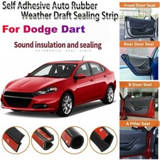 Door Edge Rubber Sealing Strip Weather Draft Wind Noise Reduction For Dodge Dart Door Edge Rubber Sealing Strip Weather Draft Wind Noise Reduction For Dodge Dart